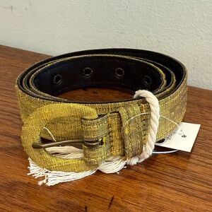 Christina Alcalay Narrow Belt - Citrine